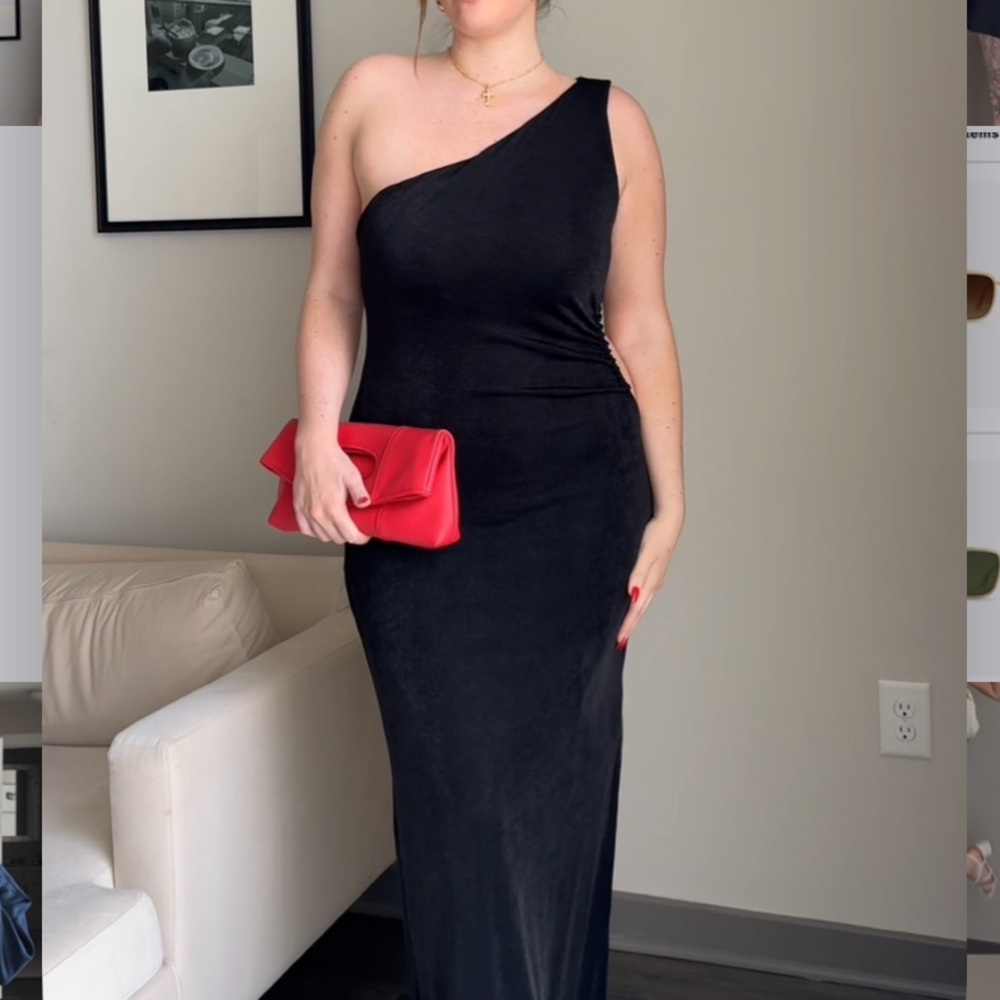 Superdown Black Cut Out Maxi Dress